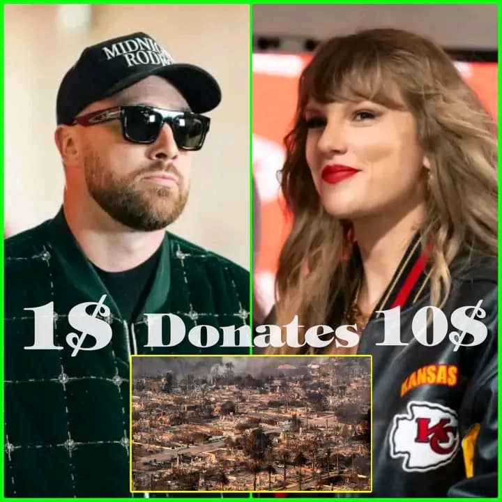 CELEBRITYTaylor Swift donate $10m and boyfriend Travis Kelce supported with $1m to the victims of deadly fire outbreak that ravaged LA, Taylor Swift went on to provide shelter and foods Blaming the…