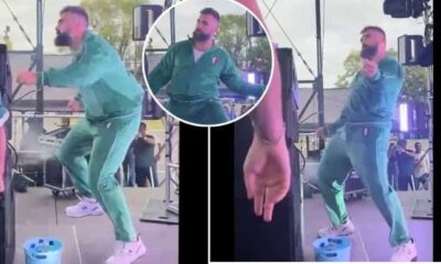 EXCLUSIVE: Watch the Hilarious Dance Moves of Jason Kelce that worries fans at pre-game Eagles tailgate... See more