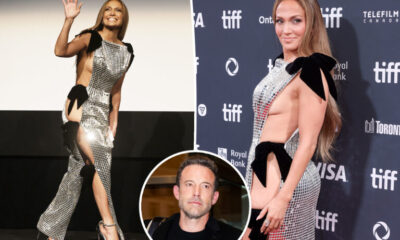 Incredible!!! Jennifer Lopez looks Stunning and Sexy after her divorce from Ben Affleck and dazzles again in a silver and transparent dress…See More