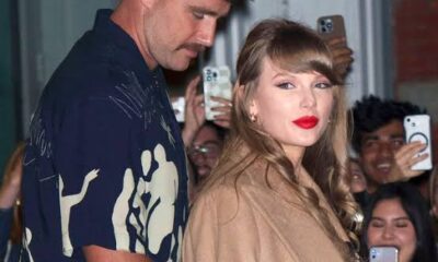 Exclusive: Taylor Swift abandons Eras Tour in indianapolis as she arrives hand in hand with Travis Kelce at Arrowhead stadium for Chiefs vs buccaneer game