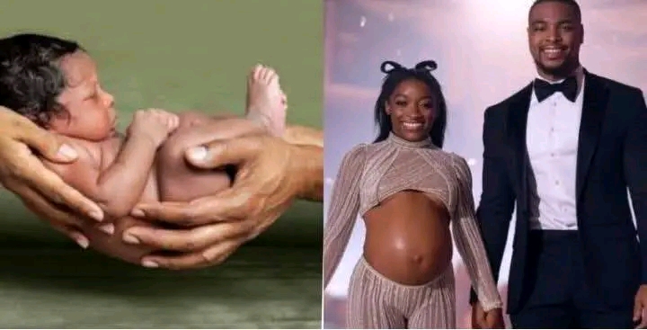 Heavily Pregnant Olympic legend Simone Biles and her husband, Jonathan Owens, announced the arrival of their baby boy! The couple, who have been eagerly anticipating their first child, shared heartwarming photos of their newborn from a hospital in Houston, Texas, as they also Joyfully announce the name of their new arrival… See More Details Below..-thai123