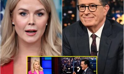 Breaking: Karoline Leavitt Storms Stephen Colbert’s Stage in Fiery Showdown—Audience in Disbelief as Broadcast Suddenly Ends!