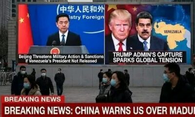 REPORT: China Issues Stark Warning to Washington, Threatening Military Action and Sweeping Sanctions if Nicolás Maduro Is Not Released Following Donald Trump’s Capture of Venezuela’s President