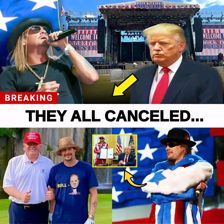 💥 KID ROCK STUNNED as STARS WALK AWAY — Industry Revolt Ignites, Tour Turmoil Erupts & Career Shockwave Builds! 🔥 In a stunning industry shake-up, Kid Rock has reportedly been left reeling after a sudden wave of major artists pulled the plug on collaborations and appearances tied to his upcoming tour and special event. What insiders are now describing as a brewing entertainment-industry revolt began as excitement surrounding his patriotic-themed shows but has rapidly spiraled into turmoil. Performers are said to be distancing themselves over his recent controversial remarks and political positions, leaving organizers scrambling behind the scenes as momentum stalls and ticket confidence wavers. Fans are watching the backlash explode in real time, with Kid Rock rumored to be firing back online, brushing off the uproar as “woke cancellation BS,” while critics frame the fallout as long-awaited accountability. The clash of narratives has only poured fuel on the fire, turning the controversy into a full-blown culture flashpoint. The drama has split the public straight down the middle, dominating conversations across X and TikTok as viral clips, parody edits, and biting memes race across timelines. An insider close to some of the departing artists claims private musician conversations grew tense in recent weeks, with increasing pressure to step away before association with Kid Rock’s brand became a reputational risk. Now the internet is locked in on what’s being called one of the loudest celebrity controversies of the moment — and everyone is watching to see how many more names vanish from the lineup, what’s happening behind closed doors, and whether the entire tour could unravel before it even fully begins. 👇